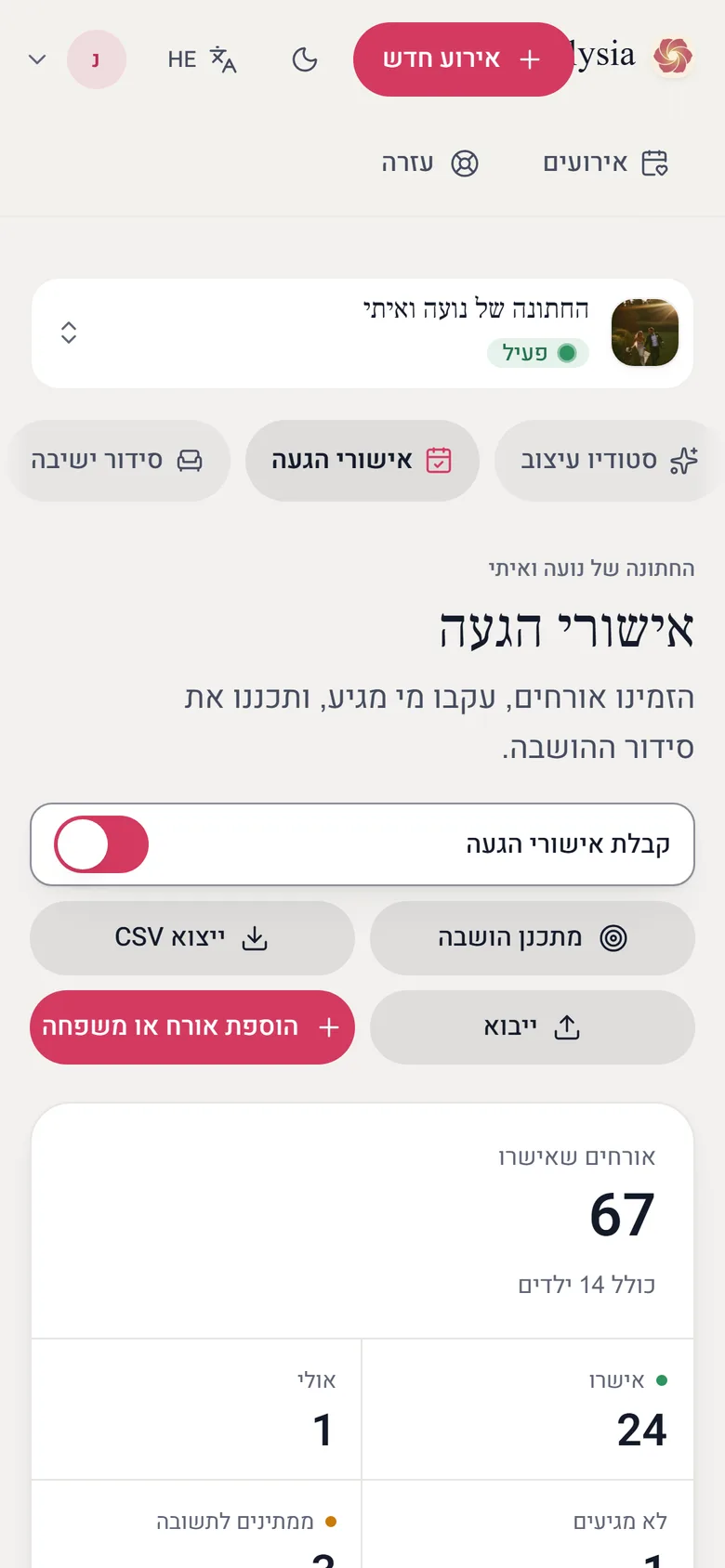 אותו דשבורד בטלפון