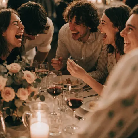 Laughter around the table