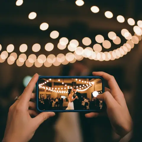 Filming the party